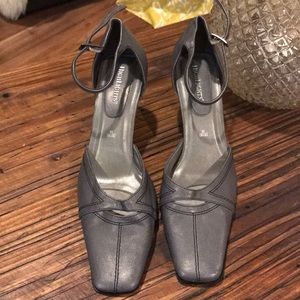 Grey sling back heels 6 1/2